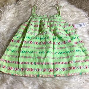 Toughskins Top Girls size Medium sleeveless cotton Tunic‎ Beach summer New